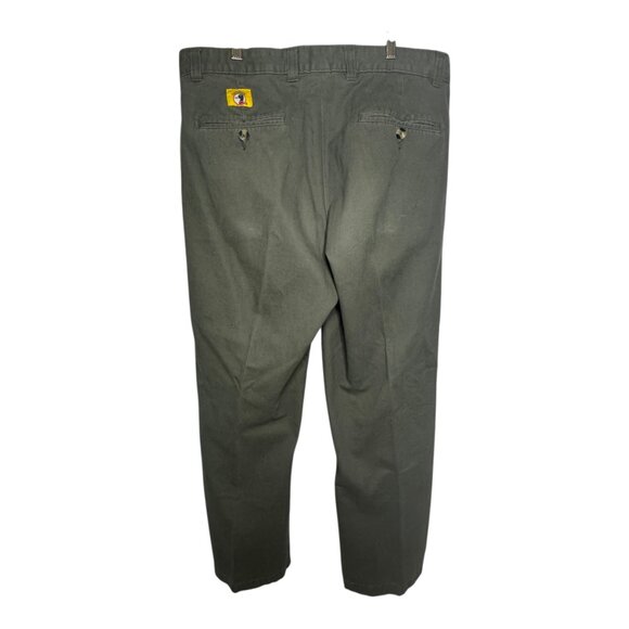 VTG Duck Head Vintage Pleat Front Khaki‎ Chino Pants, Olive, 36x29, 100% Cotton - Picture 2 of 8
